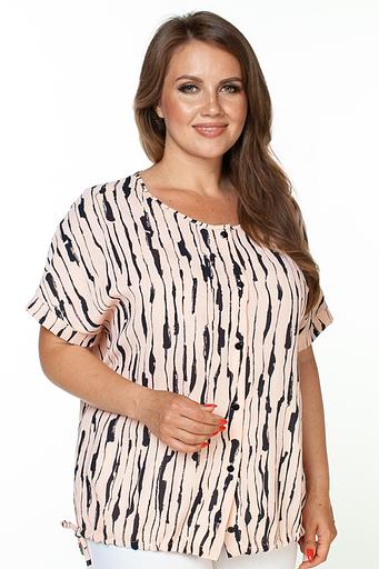 Туника женская 4103/04/Пудровый, черный фото 6