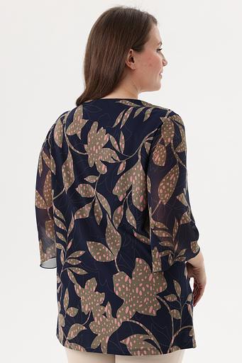 Туника женская 7024-23/02/Темно-синий, розовый фото 5