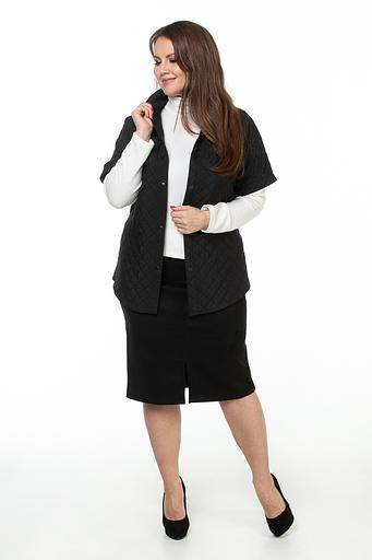 Юбка эко-замша 116/04/Черный фото 1