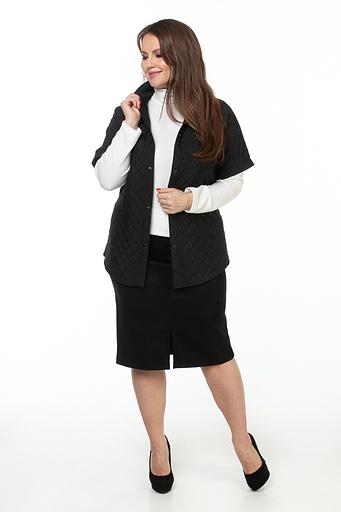 Юбка эко-замша 116/04/Черный фото 1