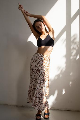 Юбка ELEGANT002/02/Белый, коричневый фото 5