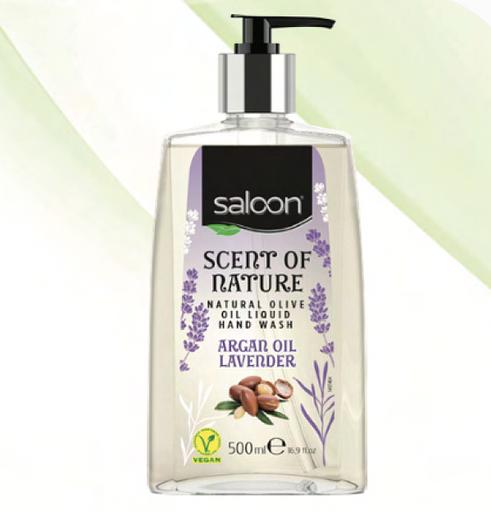 Saloon Жидкое мыло 500 мл (Аргановое масло и лаванда) ОПТ фото 1