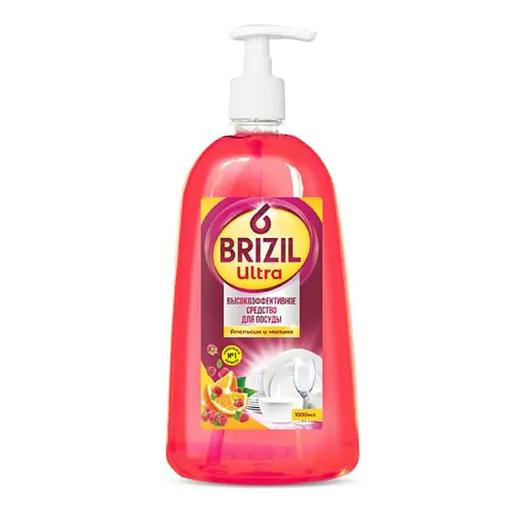 Средство для посуды BRIZIL 1 л «Апельсин малина» ОПТ фото 1