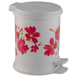 Ведро педальное с рисунком "Астра" (11 л) фото 1