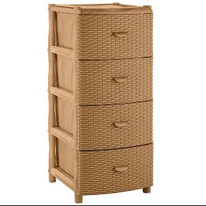 Комод "Элластик" Люкс (49,5*39,5*86см) (оливковый) фото 1