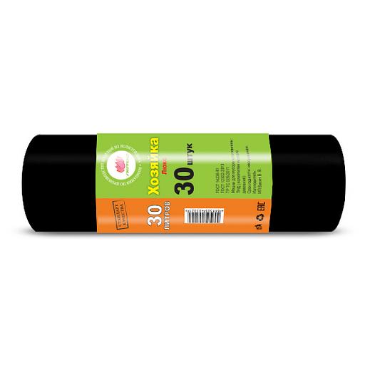 Мешки для мусора «Хозяйка Люкс» 30 л 50x55 см 30 шт в рулоне фото 1