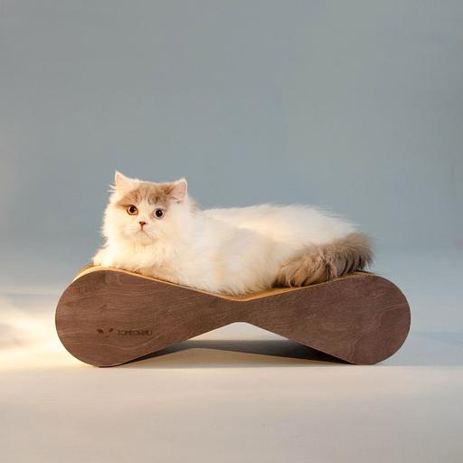 Когтеточка Тумяу Медиум с деревянным ободком, Мокко, опт фото 1