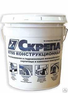 Скрепа М700 КОНСТРУКЦИОННАЯ - смесь сухая, объемно-восстановительная (пластиковые вёдра 30кг) ОПТ фото 1