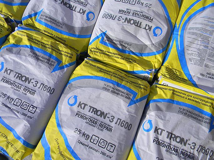 Литьевой высокопрочный ремонтный состав КТтрон-3 Л600 фото 3