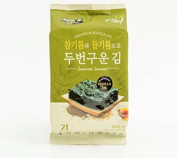 Снеки из морской капусты Nori Land «Масло периллы» ОПТ фото 1