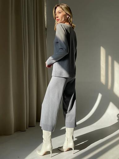Кашемировый костюм серый ОПТ фото 6