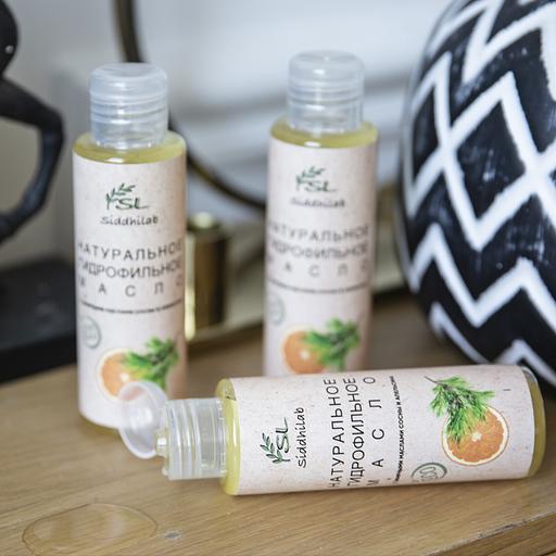 Натуральное гидрофильное масло с экстрактом сосны и апельсина 100 мл Siddhilab опт фото 2