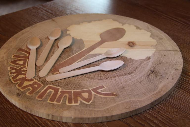 Ложка десертная одноразовая 140 мм ОПТ фото 2