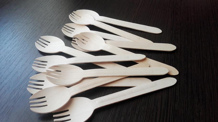 Ложка-вилка одноразовая 160 мм ОПТ фото 1