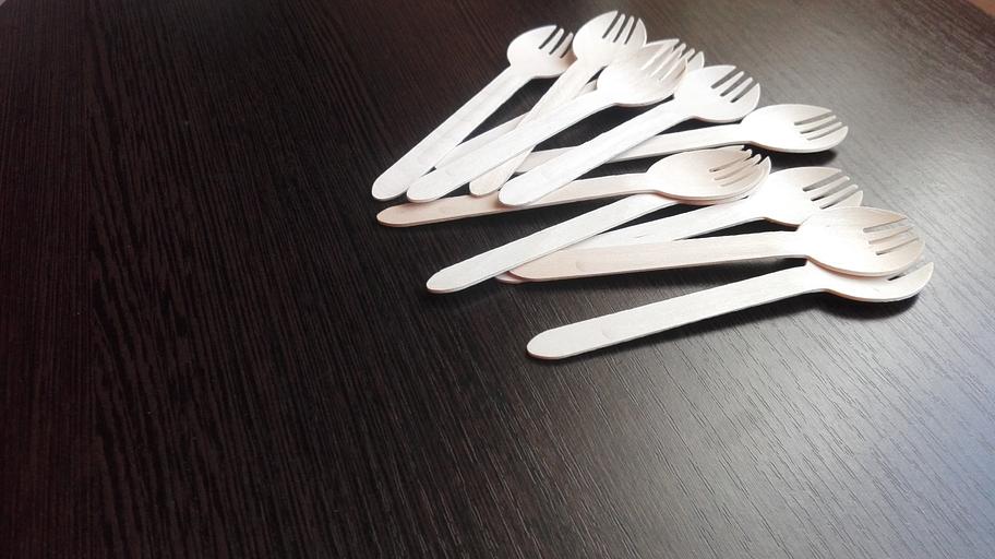 Ложка-вилка одноразовая 160 мм ОПТ фото 3