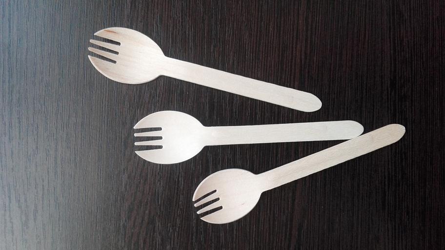 Ложка-вилка одноразовая 160 мм ОПТ фото 7