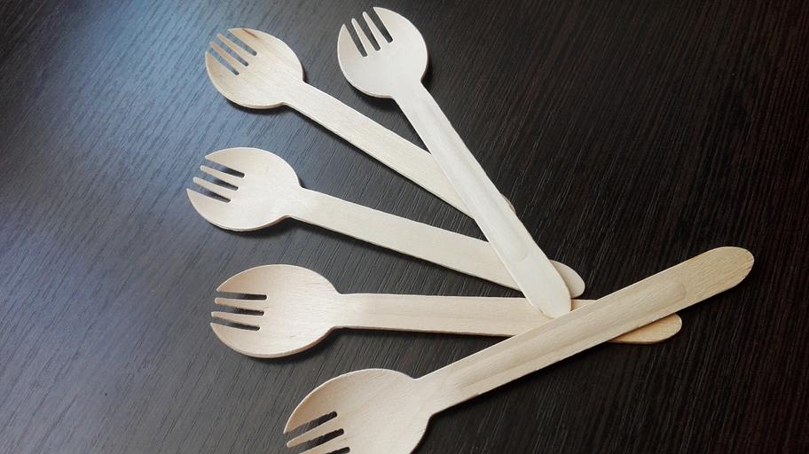 Ложка-вилка одноразовая 160 мм ОПТ фото 9