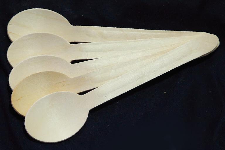 Ложка круглая одноразовая 160 мм ОПТ фото 1