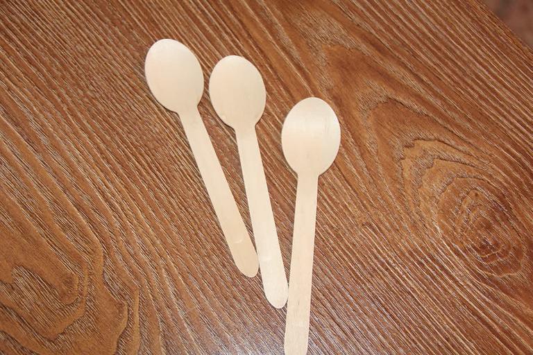 Ложка круглая одноразовая 160 мм ОПТ фото 3