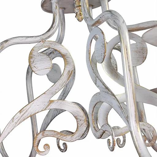 Люстра подвесная «Аврора» белое золото ОПТ фото 2