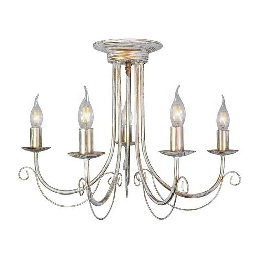 Люстра потолочная 5 ламп белое золото ОПТ фото 1