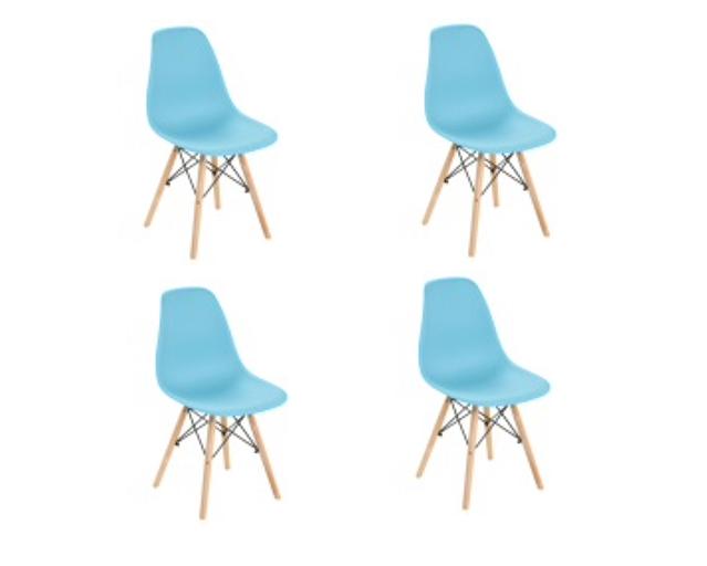 Стул в стиле EAMES DSW голубой 4 шт ОПТ фото 2