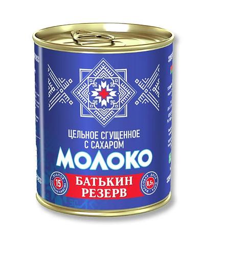 Молоко цельное сгущенное с сахаром «Батькин резерв» 8,5%, 380 гр. фото 1