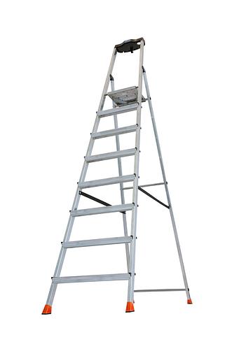 Стремянка с большой полкой, 8 ступеней SAFETY фото 3