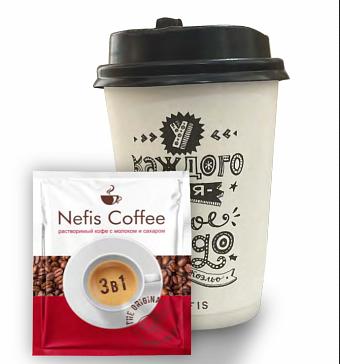 Кофе растворимый 3 в 1 в бумажном стаканчике ОПТ фото 1