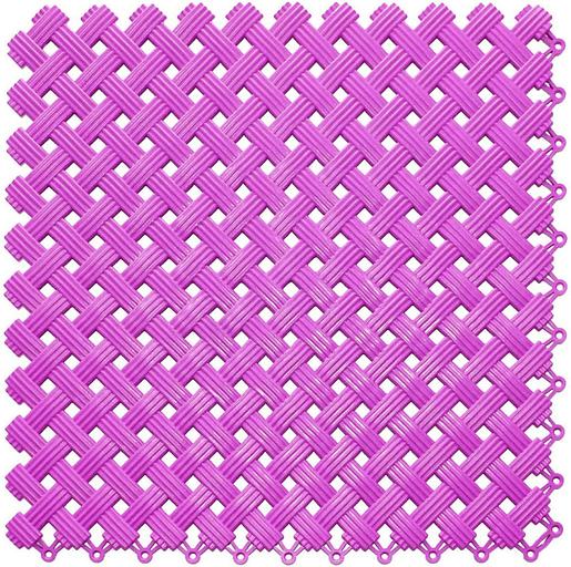 Aqua – антискользящее дренажное покрытие, Цвет Розовый RAL 4010, Толщина модуля 9 мм. фото 1