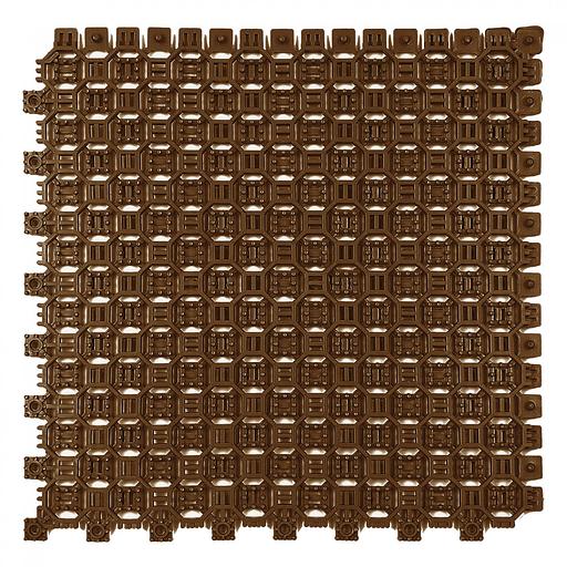 Optima Duos – грязезащитное двустороннее покрытие, толщина 9 мм, Цвет Коричневый RAL 8025, Толщина модуля 9 мм. фото 1