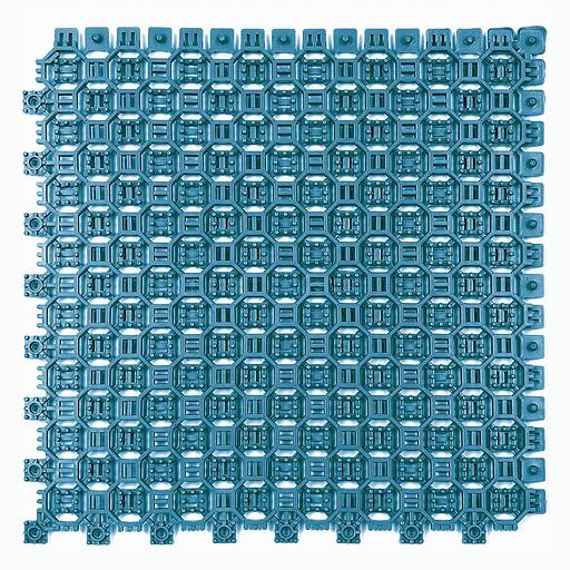 Optima Duos – грязезащитное двустороннее покрытие, толщина 9 мм, Цвет Бирюза RAL 5021, Толщина модуля 9 мм. фото 1