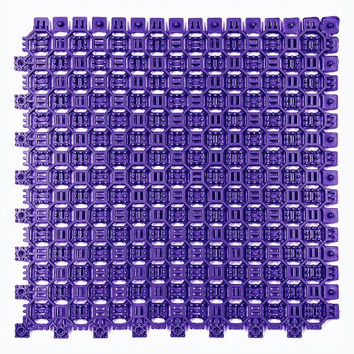 Optima Duos – грязезащитное двустороннее покрытие, толщина 9 мм, Цвет Фиолетовый RAL 4005, Толщина модуля 9 мм. фото 1