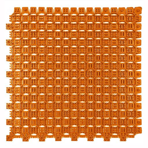 Optima Duos – грязезащитное двустороннее покрытие, толщина 9 мм, Цвет Оранжевый RAL 2004, Толщина модуля 9 мм. фото 1