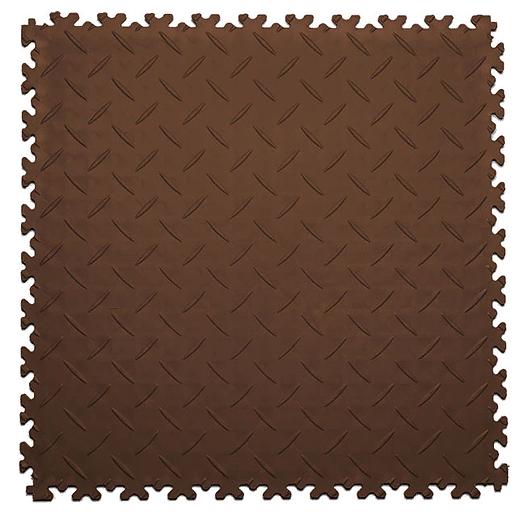 Sold Diamond - универсальное пвх покрытие , Цвет Коричневый RAL 8025, Толщина модуля 7 мм. фото 1