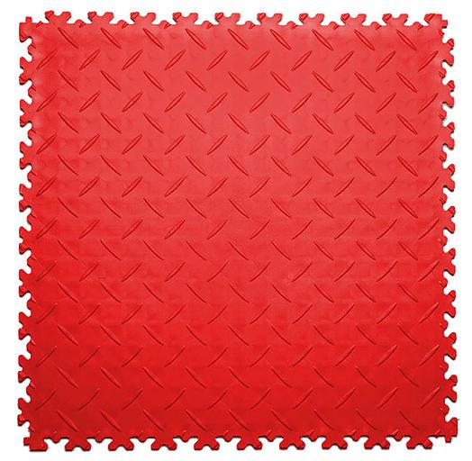 Sold Diamond - универсальное пвх покрытие , Цвет Красный RAL 3020, Толщина модуля 7 мм. фото 1