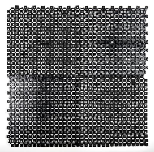 Sold Clean - уличное грязезащитное покрытие, Цвет Черный RAL 9005, Толщина модуля 9 мм. фото 1