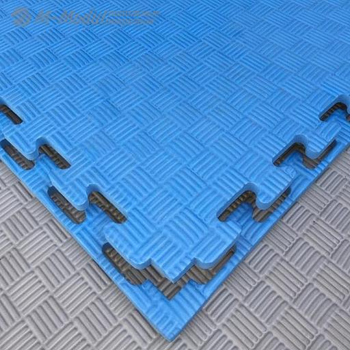 Мягкий модульный пол для детских игровых комнат 100x100 см, толщина 1,2 см, Цвет Синий, Толщина модуля 12 мм. фото 1