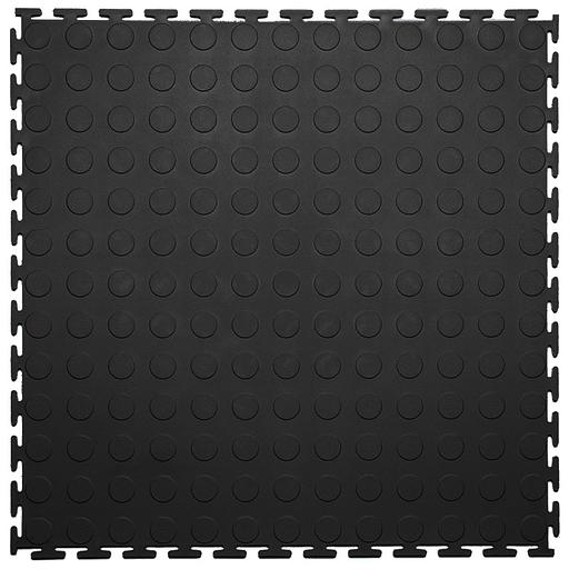 Резиновая плитка Rubber Prom, Цвет Черный RAL 9005, Толщина модуля 9 мм. фото 1