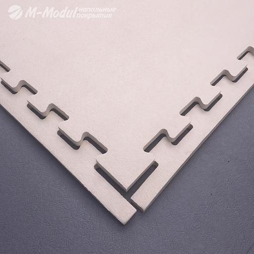 Модульное покрытие EVA повышенной жесткости 100x100 см, толщина 1,2 см, Цвет бежевый, Толщина модуля 12 мм. фото 1