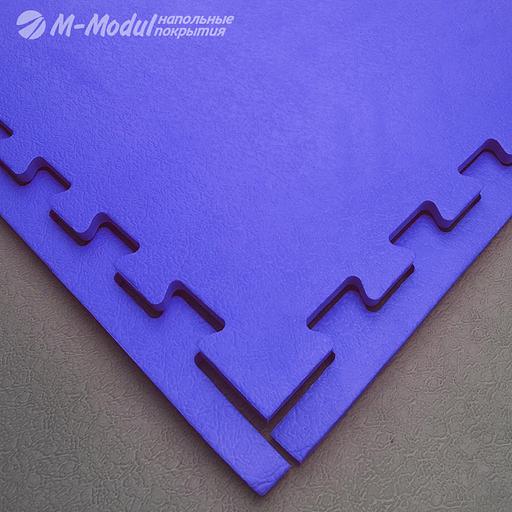 Модульное покрытие EVA повышенной жесткости 100x100 см, толщина 1,2 см, Цвет Синий, Толщина модуля 12 мм. фото 1