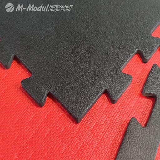 Модульное покрытие EVA повышенной жесткости 100x100 см, толщина 1,2 см, Цвет Черный, Толщина модуля 12 мм. фото 1