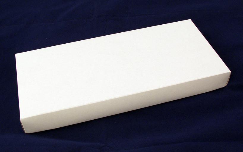 Коробка универсальная, белая, без печати, 260*120*30мм, крышка -картон, дно- м/гофр фото 2