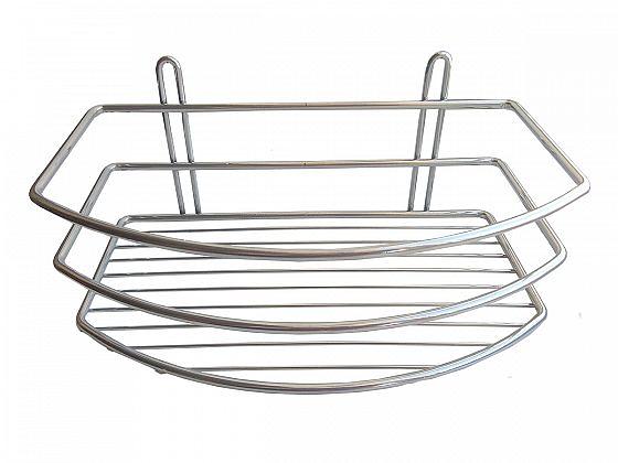 Полка для ванной комнаты «Консулл», 1-ярусная, прямая, овал, хром 250×150×105 мм, Опт фото 1