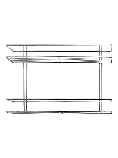 Полка для ванной комнаты «Консулл», 2-ярусная, прямая, 400х100х275 мм, хром, арт. 4891-2/ХПП-2 Опт фото 1