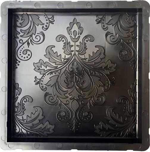 Формы для изготовления тротуарной плитки «Барокко» 30×30×3 см опт фото 1