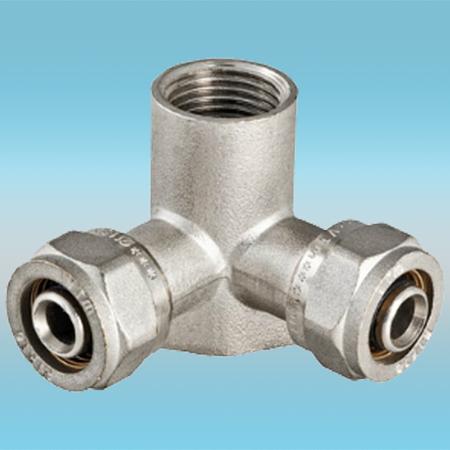 Водорозетка обжимная проходная вн.р. ø 20х1/2 фото 1