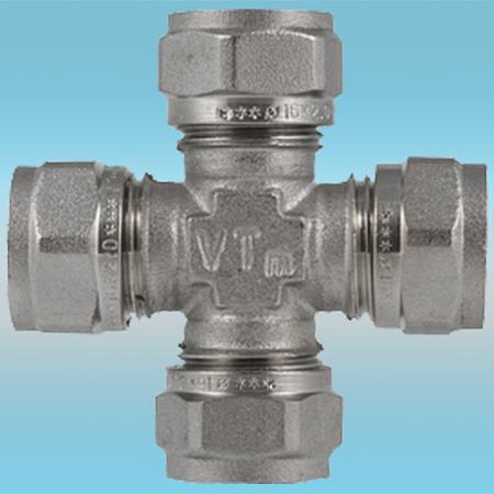 Крестовина обжимная ø 20 фото 1