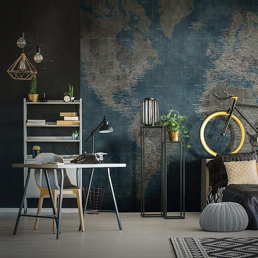 Обои World map опт фото 3