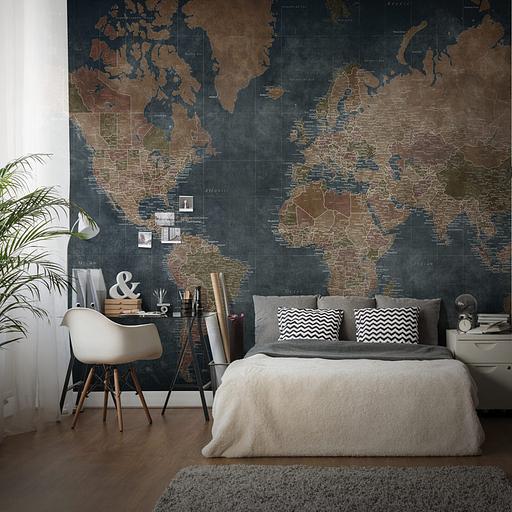 Обои World map опт фото 5